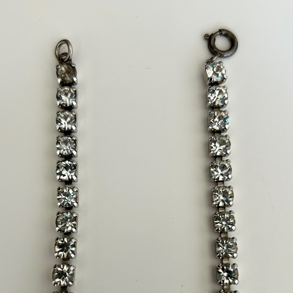 Vintage Rhinestone Statement Necklace - Picture 3 of 8